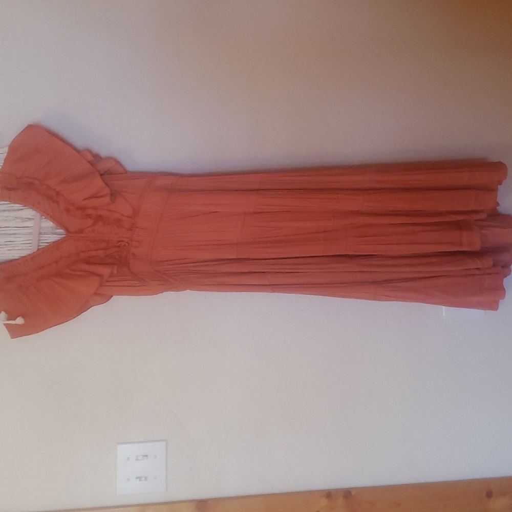 Romantic Greek Goddess Tiered Maxi Dress M